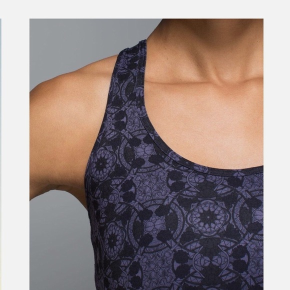Lululemon Cool Racerback Mini Prisma Nightfall Black Grape - Picture 2 of 8